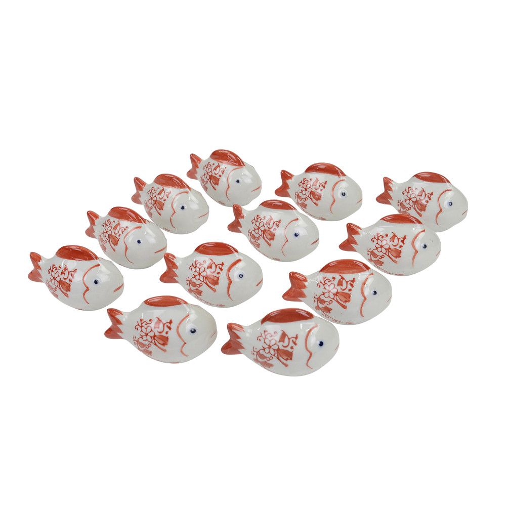 SMALL RED AND WHITE FLOATING FISH