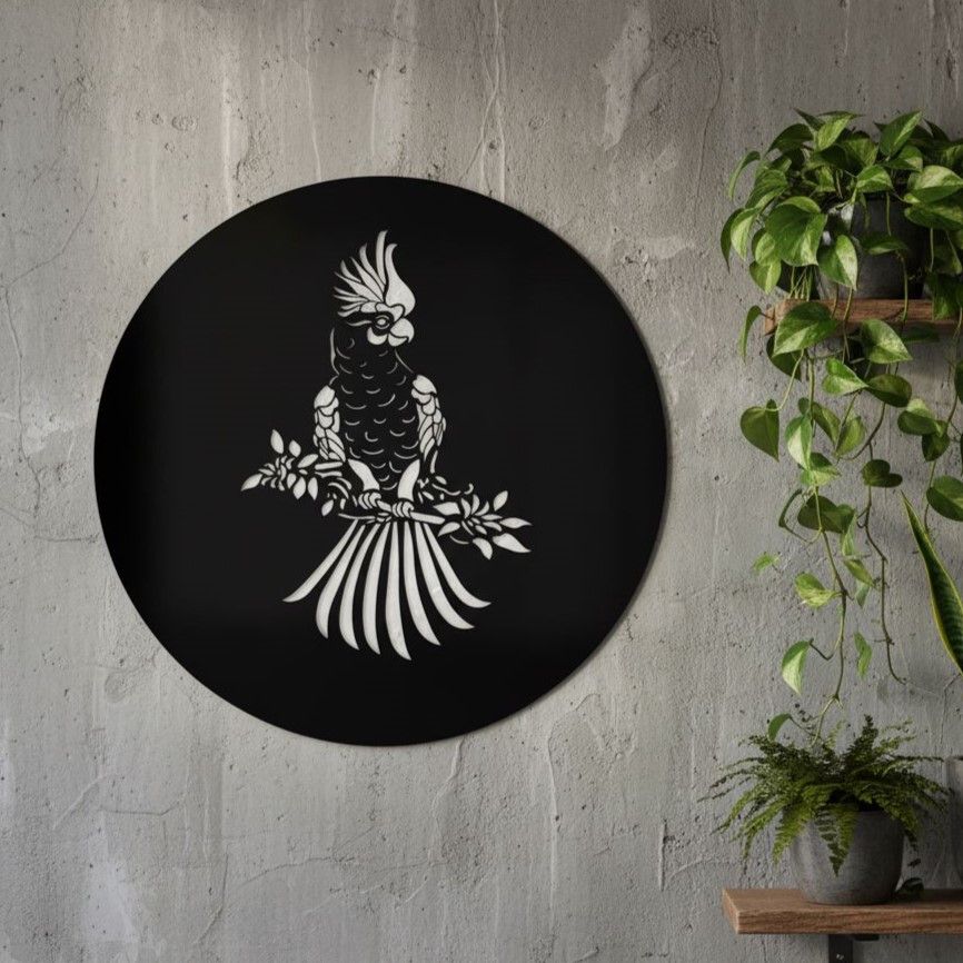 COCKATOO WALL ART - BHB447