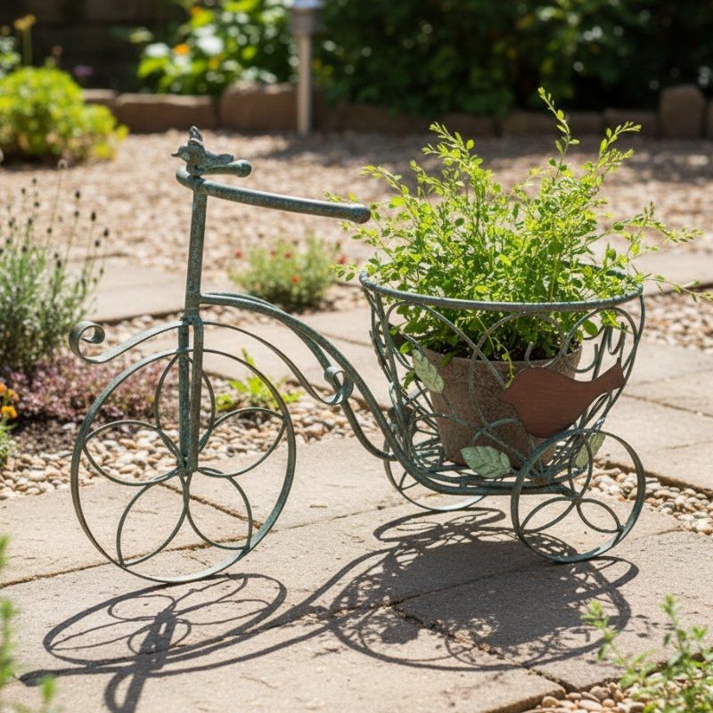VINTAGE BICYCLE PLANTER BASKET
