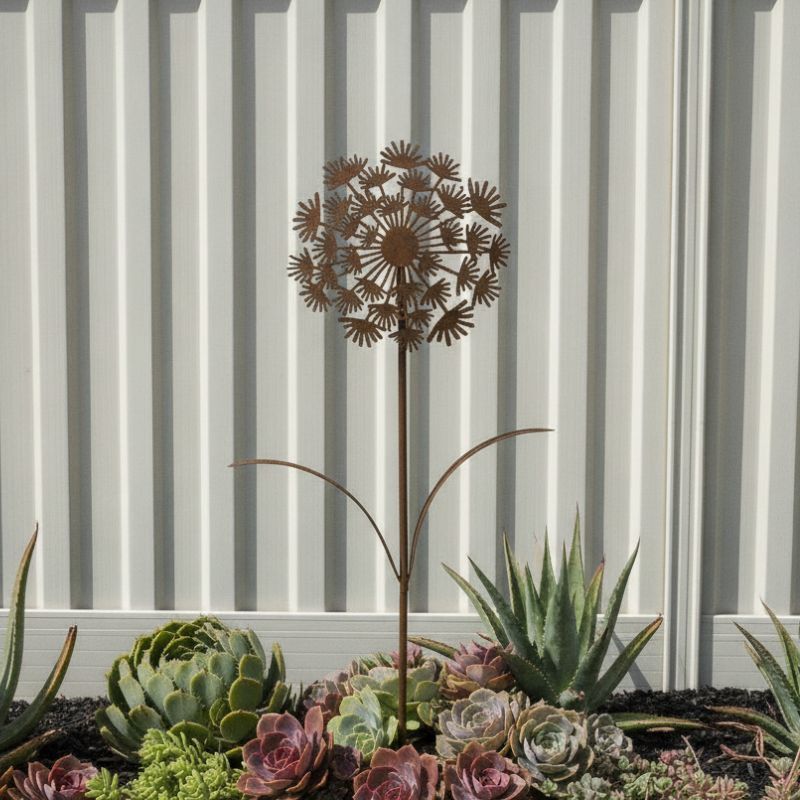 RUSTIC BLOOM DANDELION GARDEN STAKE