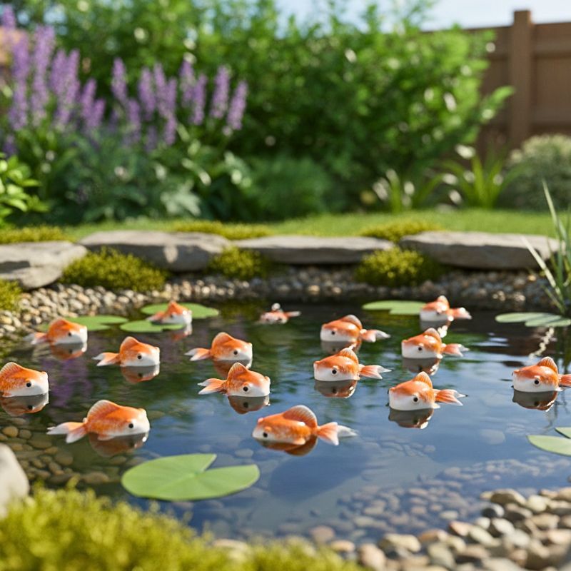 FLOATING ORANGE GOLD FISH