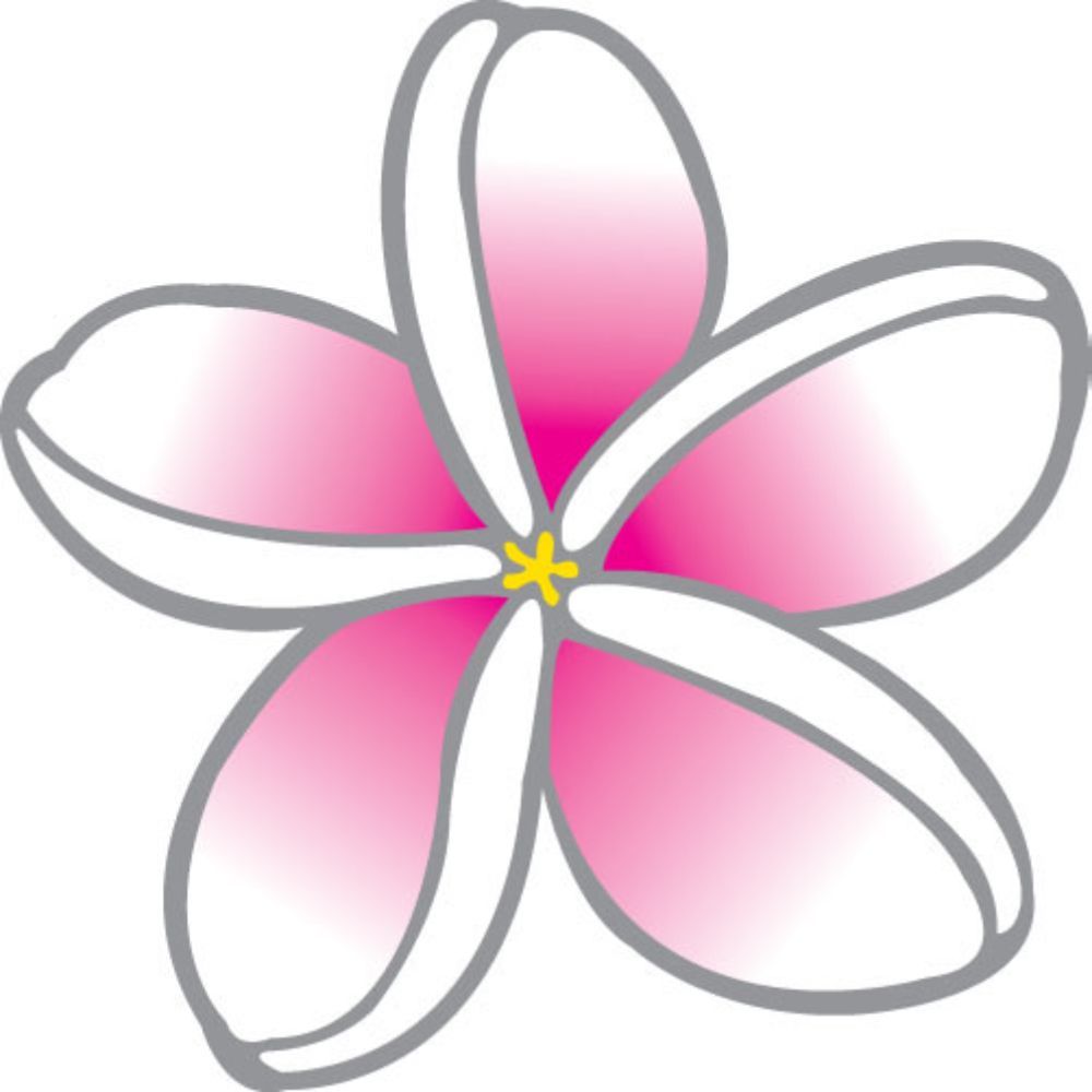 Suncatcher Frangipani Pink Window Sticker