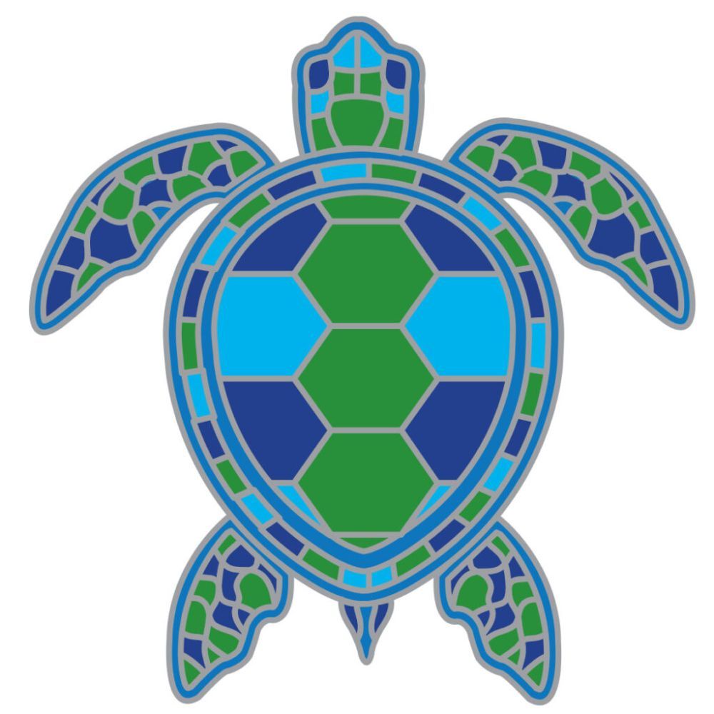 Suncatcher Green Sea Turtle Window Sticker