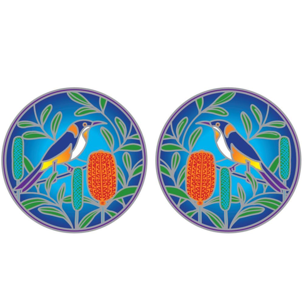 Sunlight Honeyeater 6cm Window Sticker