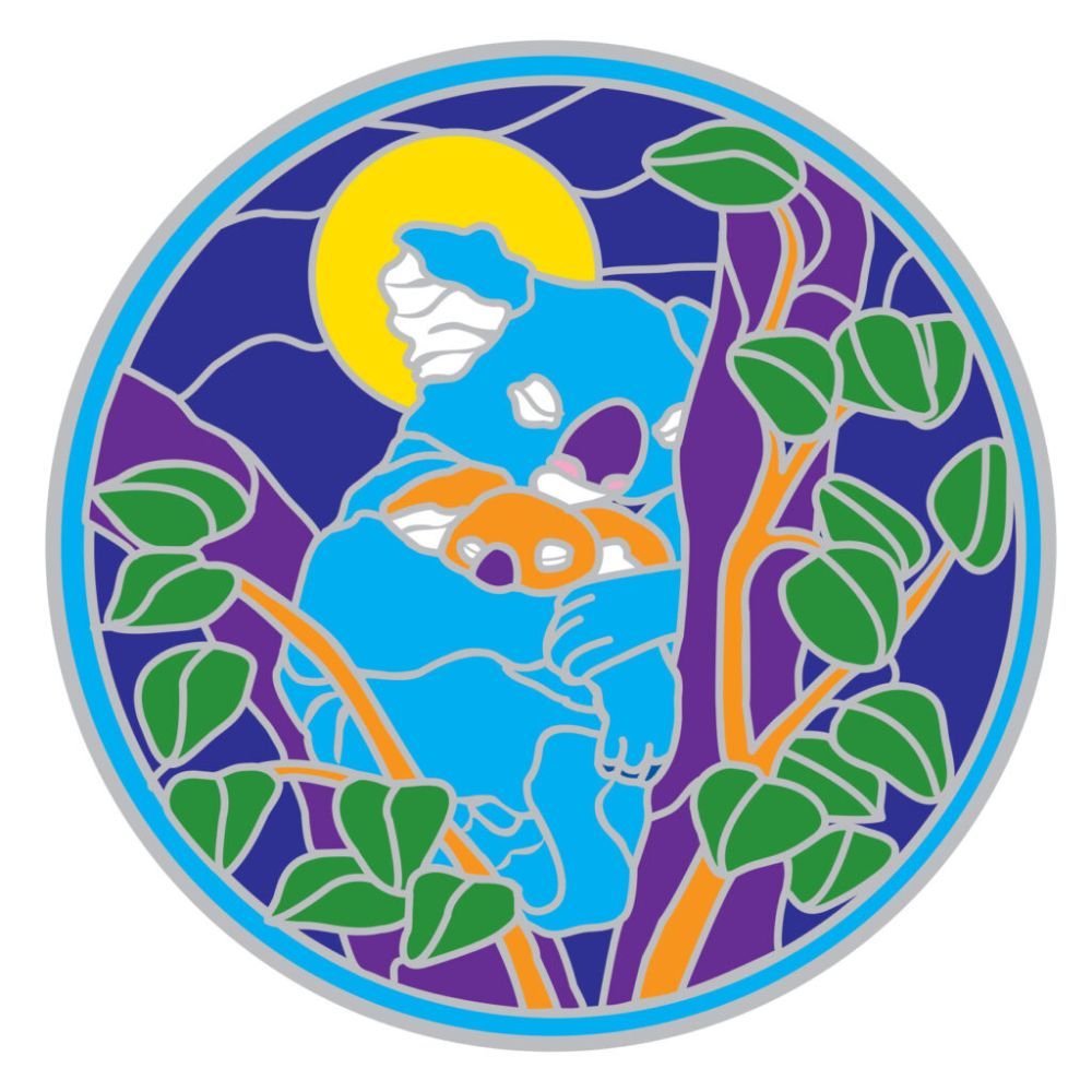 Sunseal Koala and Baby 14cm Window Sticker