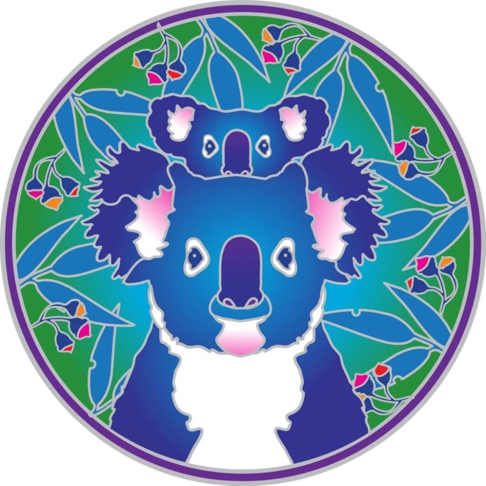 Sunseal Koala and Joey 14cm Window Sticker