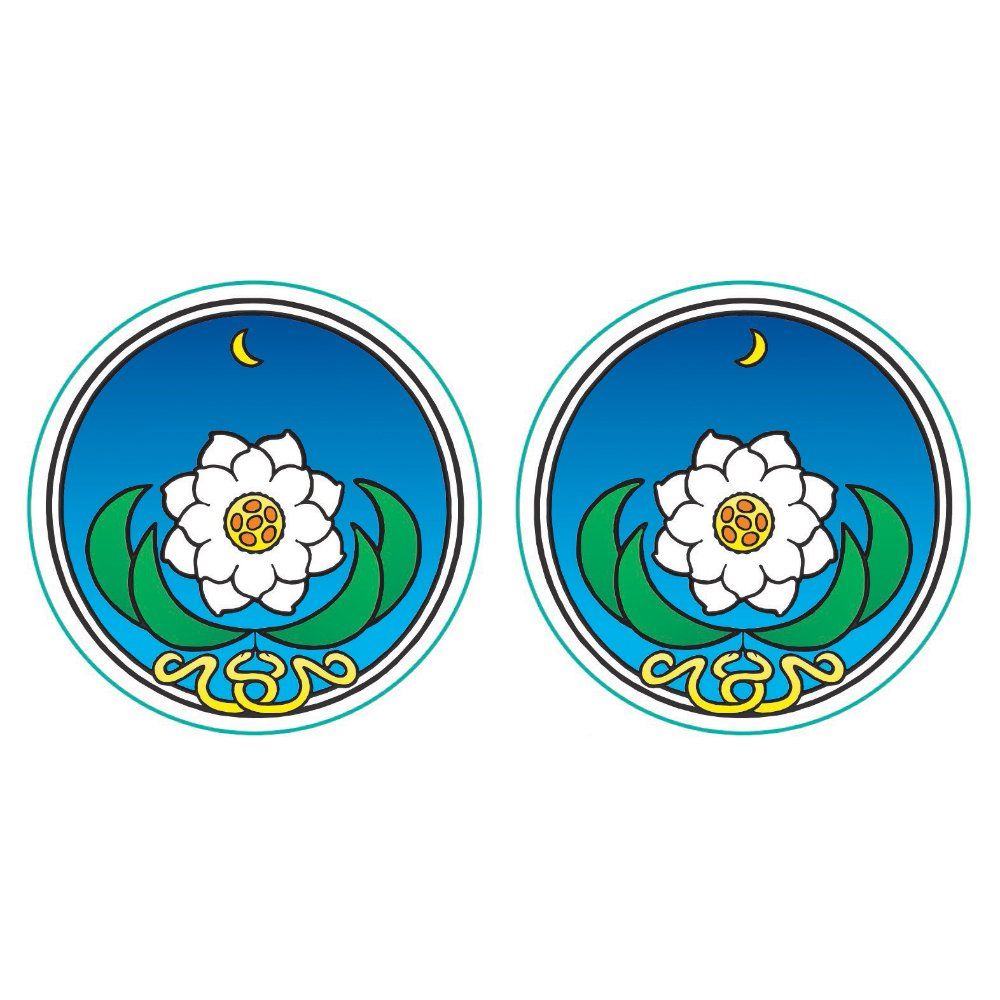 Sunlight Midnight Lotus Window Sticker