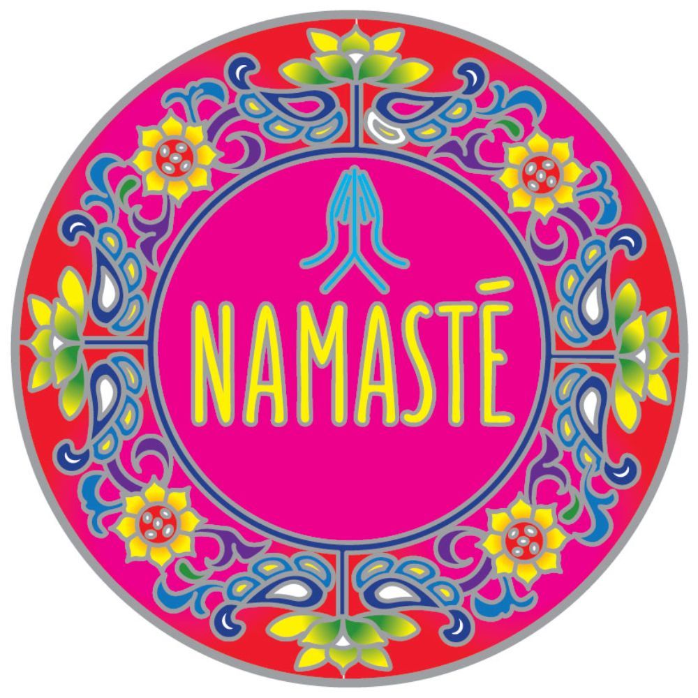 Sunseal Namaste Mandala 14cm Window Sticker