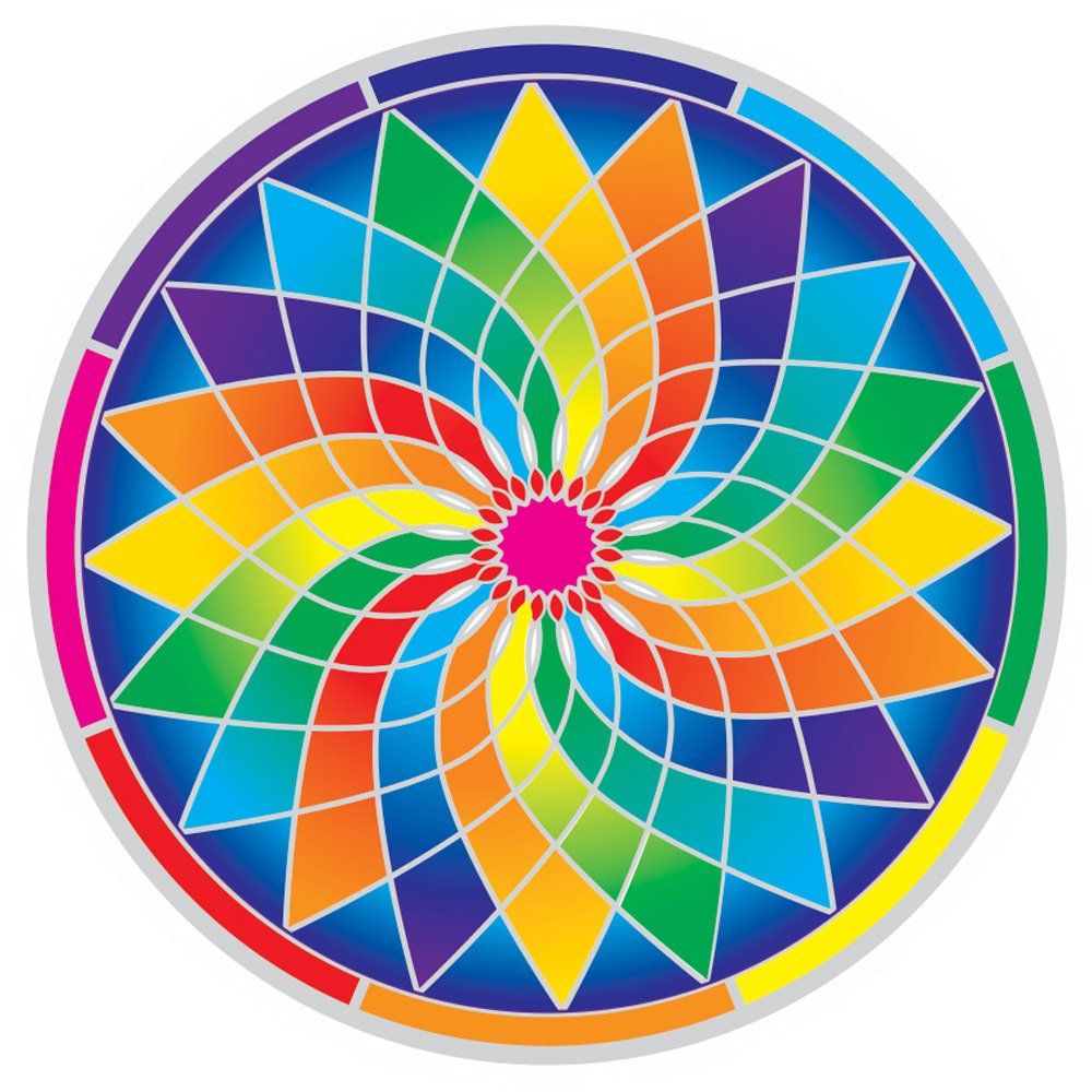 Sunseal Rainbow Dream Catcher Mandala 14cm Window Sticker