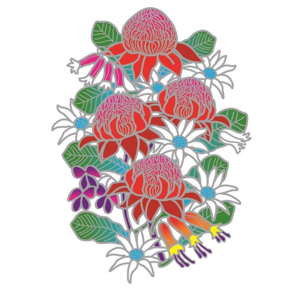 Suncatcher Australian Wildflowers Window Sticker