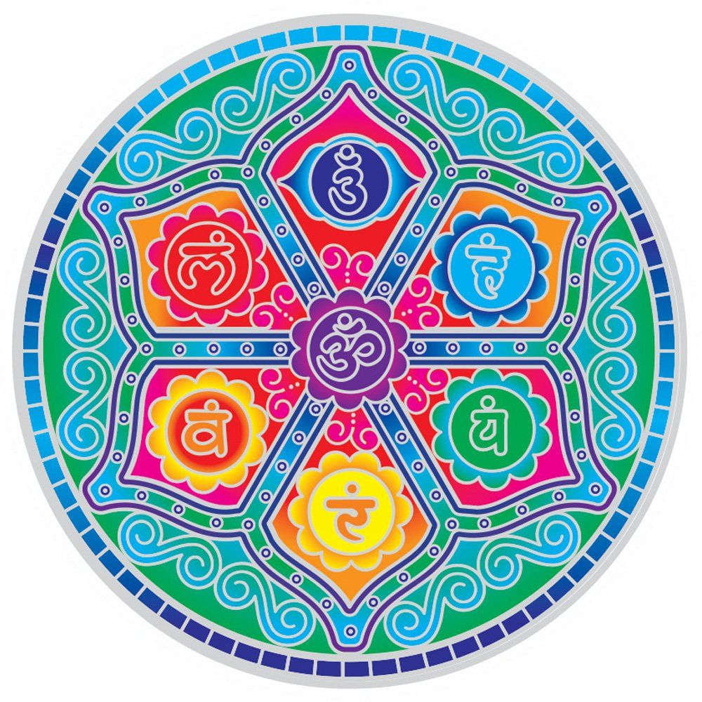 Sunseal Chakra Awakening 14cm Window Sticker
