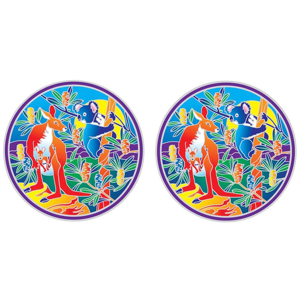 Sunlight Kangaroo and Koala Window Sticker