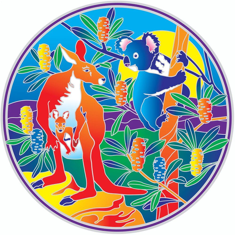 Sunseal Kangaroo and Koala Window Sticker