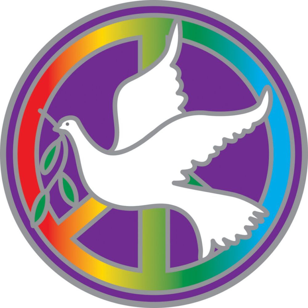 Sunseal Peace Dove 14cm Window Sticker