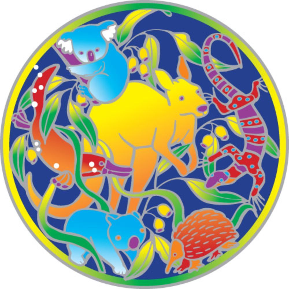 Sunseal Aussie Animals 14cm Window Sticker