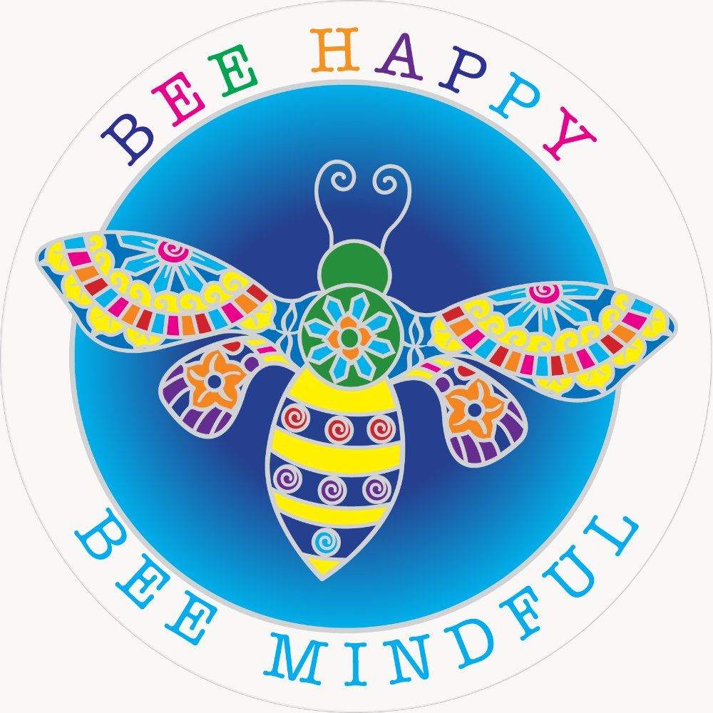 Sunseal Bee Happy Mandala Window Sticker