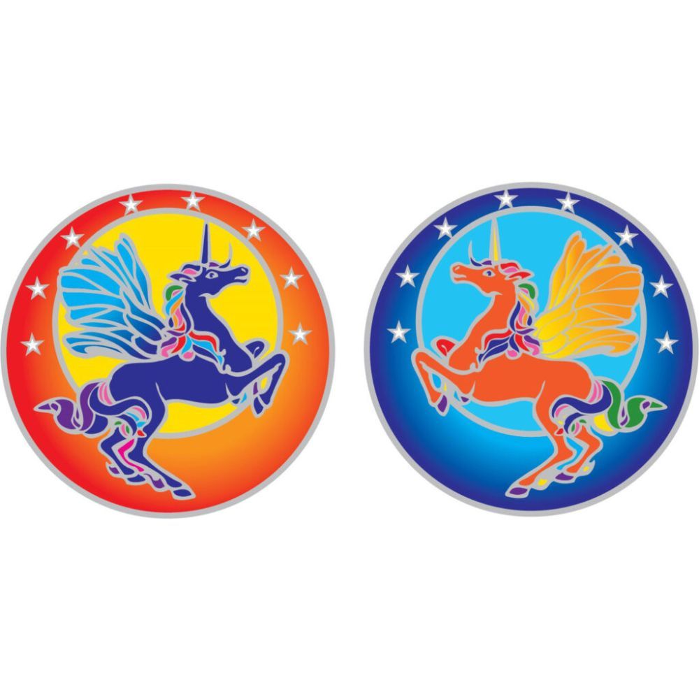 Sunlight Dancing Unicorn 6cm Window Sticker