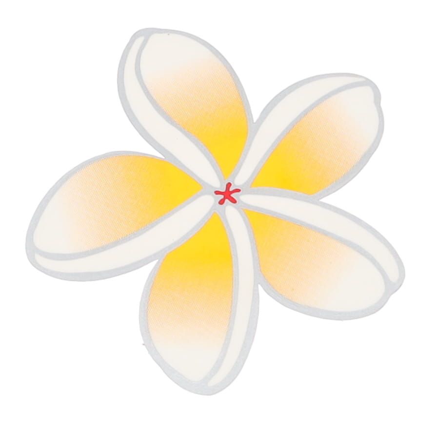 Suncatcher Frangipani Yellow Window Sticker
