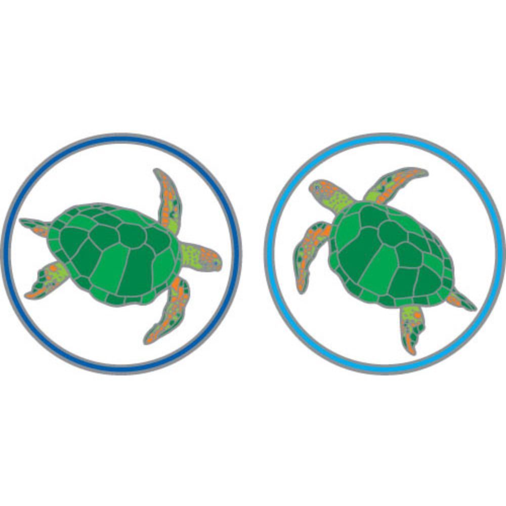 Sunlight Green Turtle 6cm Window Sticker