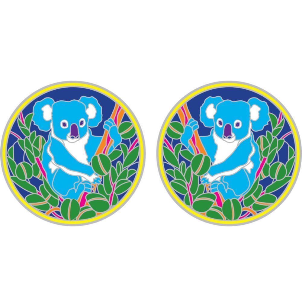 Sunlight Koala in Tree 6cm Window Sticker