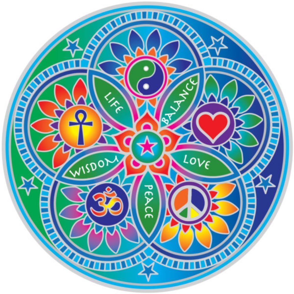 Sunseal Living Energies Mandala 14cm Window Sticker