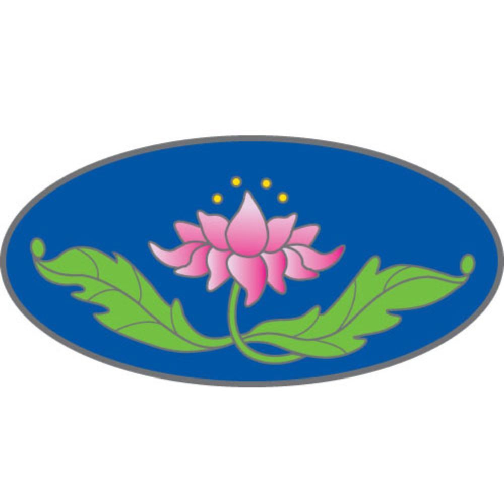 Sunlight Lotus 6cm Window Sticker