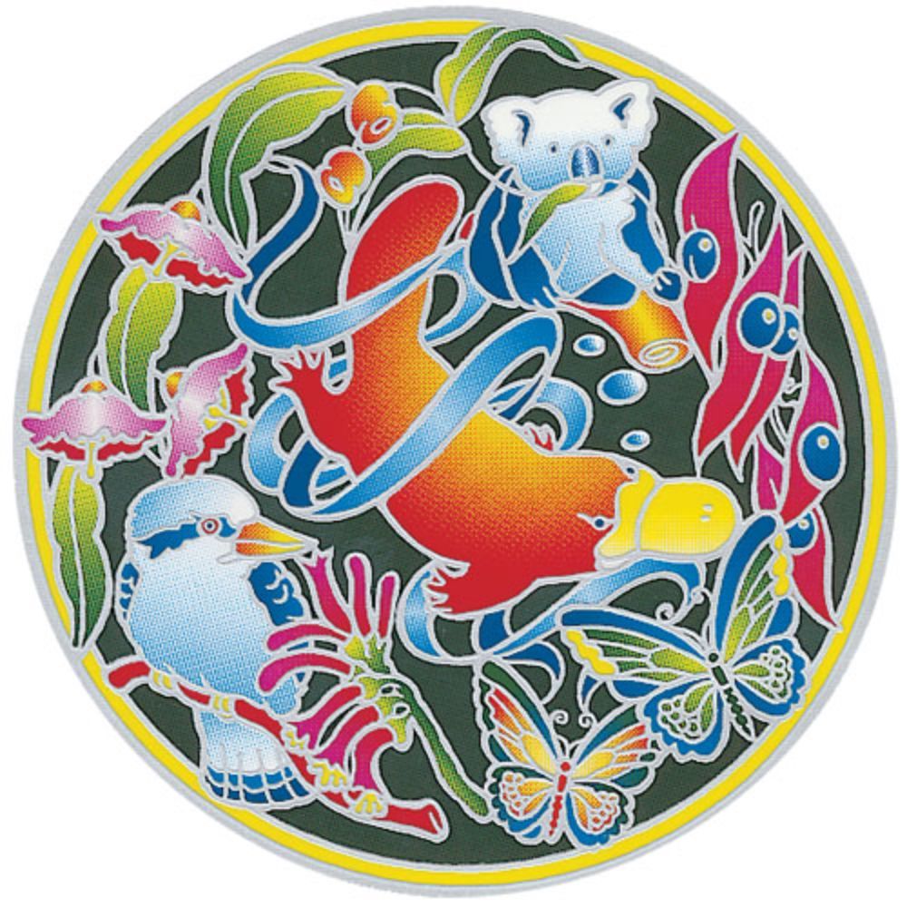 Sunseal Platypus and Oz Friends 14cm Window Sticker