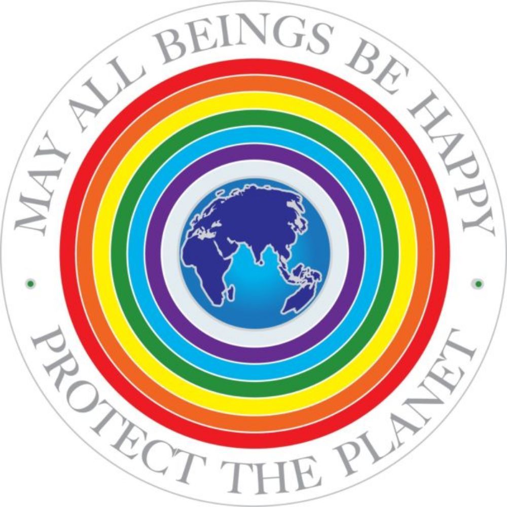 Sunseal Rainbow Earth 14cm Window Sticker