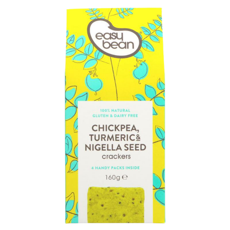 Chickpea, turmeric and nigella seed Crackers