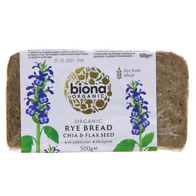 Biona Organic Rye Bread Chia &amp; Flax Seed