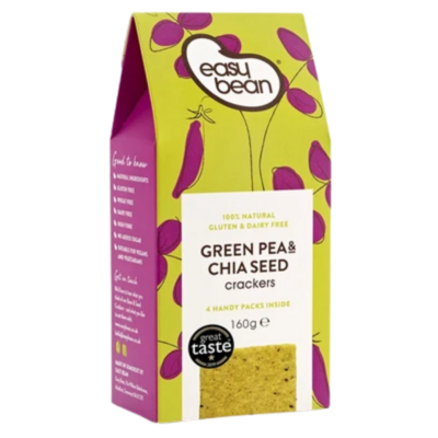 Green Pea &amp; Chia Seed Crackers