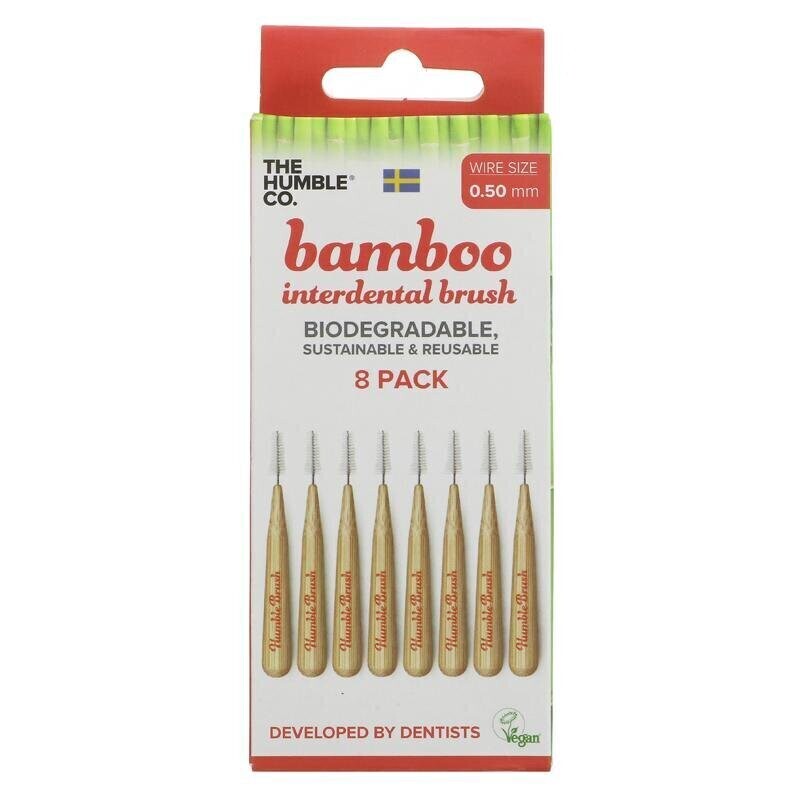 Bamboo Interdental Brushes (Red 0.50mm)