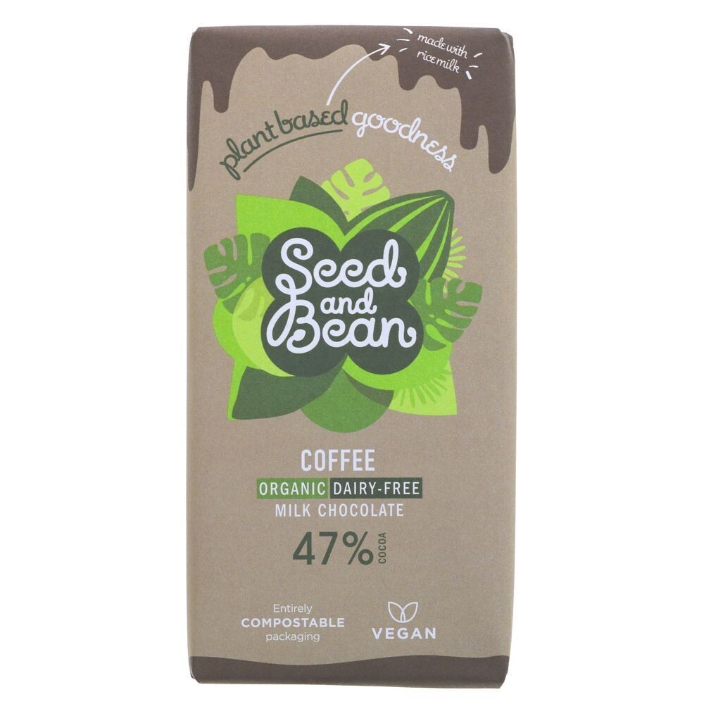 Seed &amp; Bean - Organic Fairtrade Coffee Espresso Dark Chocolate Bar