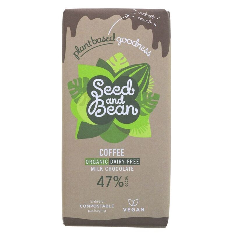 Seed &amp; Bean - Organic Fairtrade Coffee Espresso Dark Chocolate Bar