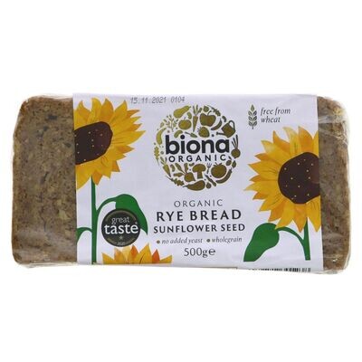 Biona Organics Rye Bread Sunflower Seed