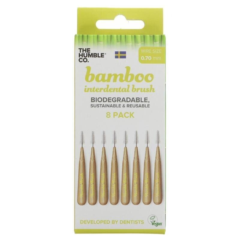 Bamboo Interdental Brushes (Green 0.70mm)