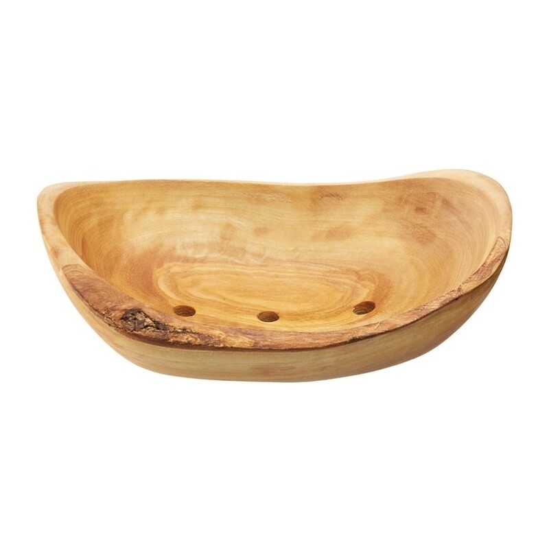 Olive Wood Soap Dish Large