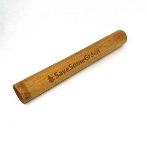 Bamboo toothbrush holder