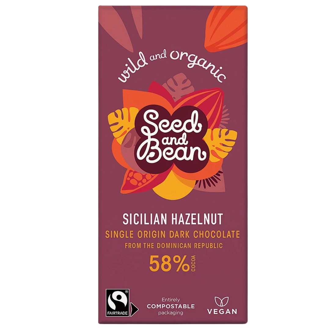 Seed &amp; Bean Sicilian Hazelnut Chocolate bar