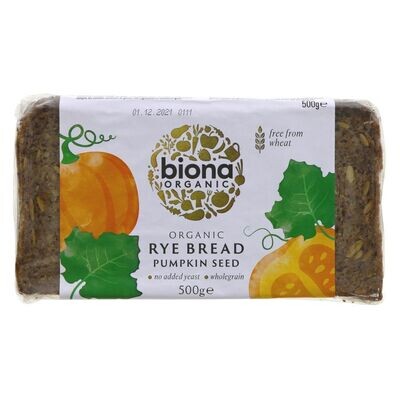 Biona Organic Rye Bread Pumpkin Seeds