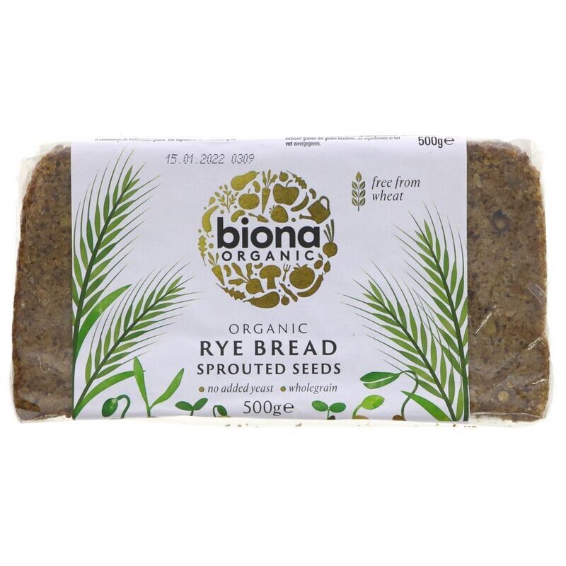 Biona Organic Rye Bread Sprouted Seeds
