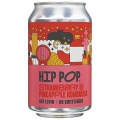 Hip Pop Strawberry and Pineapple Kombucha