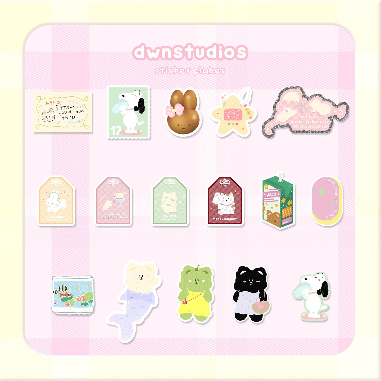 Sticker Flakes &amp; Art Print