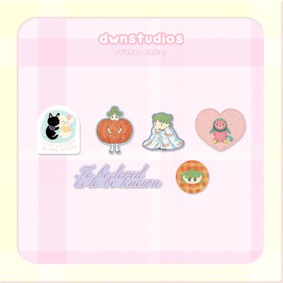 Sticker Flakes &amp; Art Print