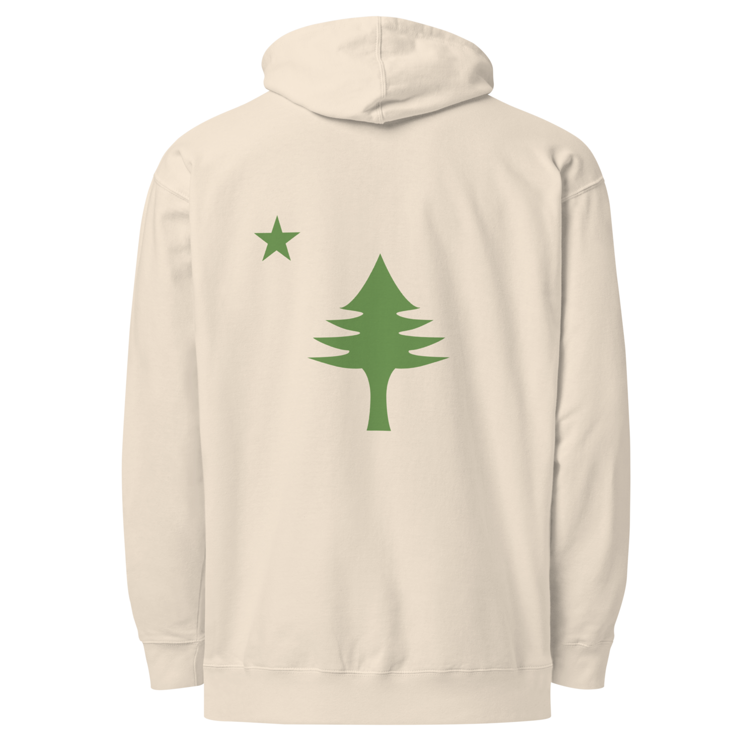 Maine Tribute Hoodie | Premium Embroidered Bone
