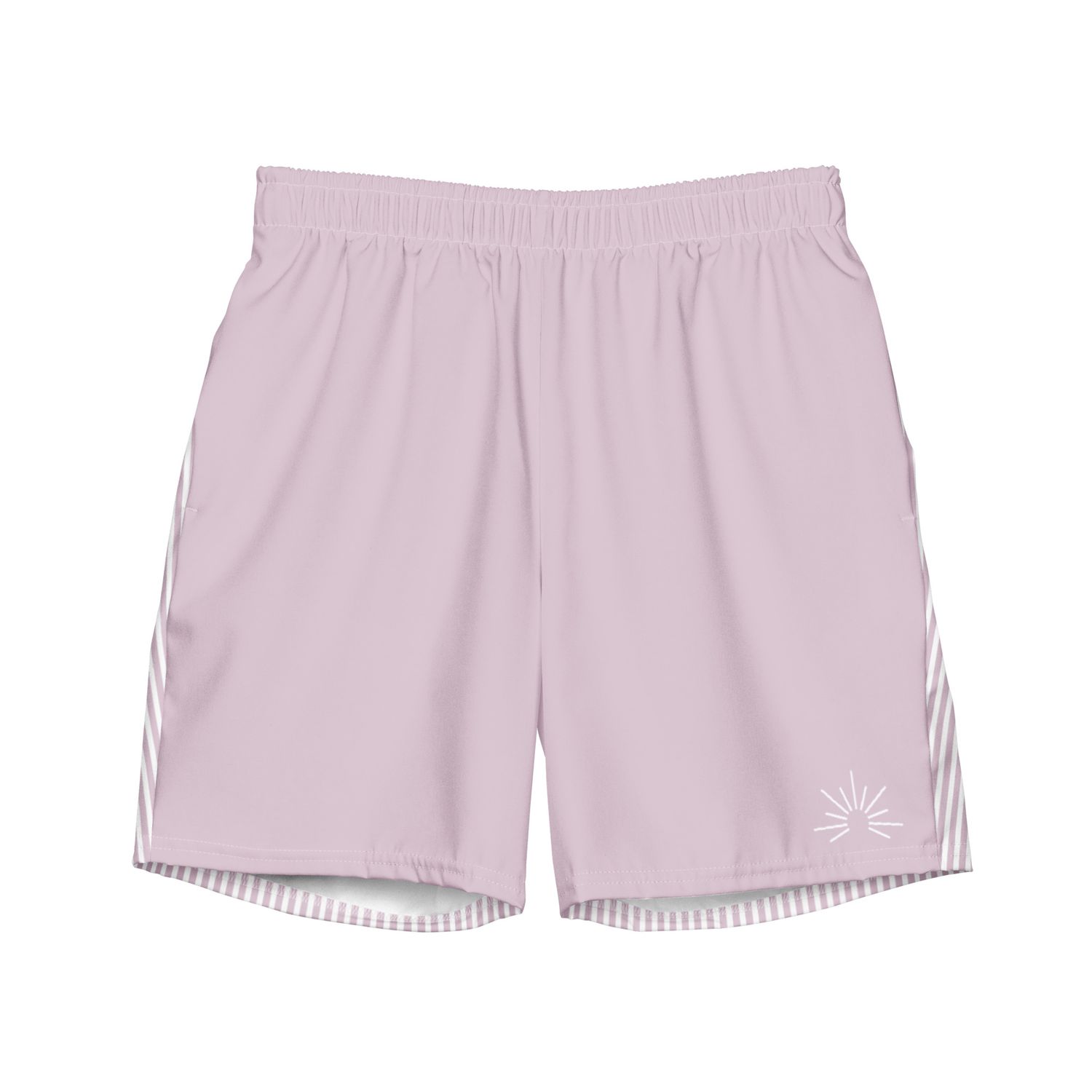 Sunrise Swim Trunks | Pale Twilight Seersucker