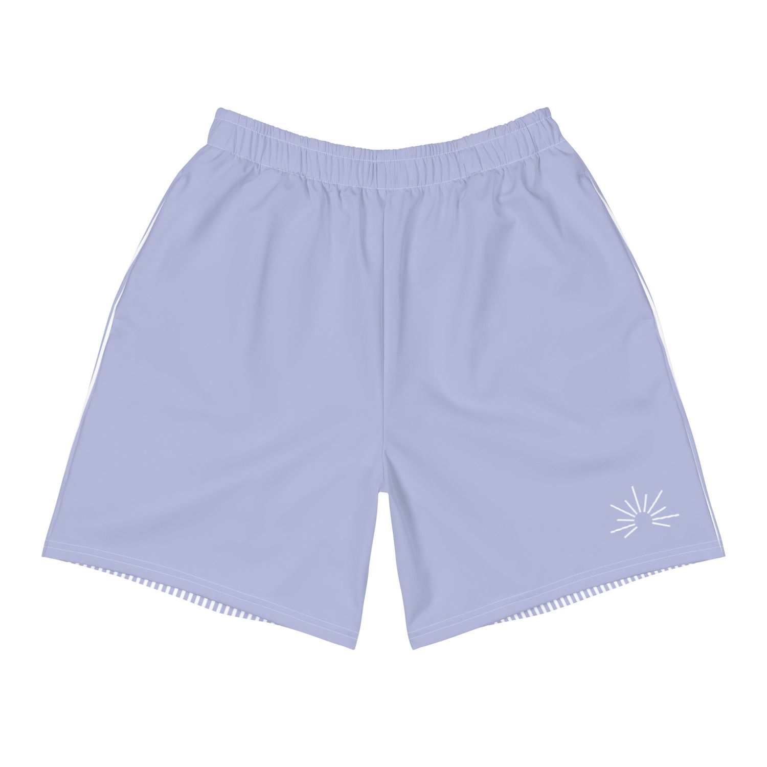 Sunrise Athletic Shorts | Periwinkle Seersucker