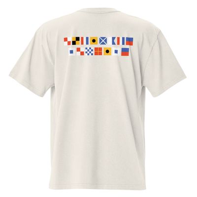 Oversized Sailing Flags Tee