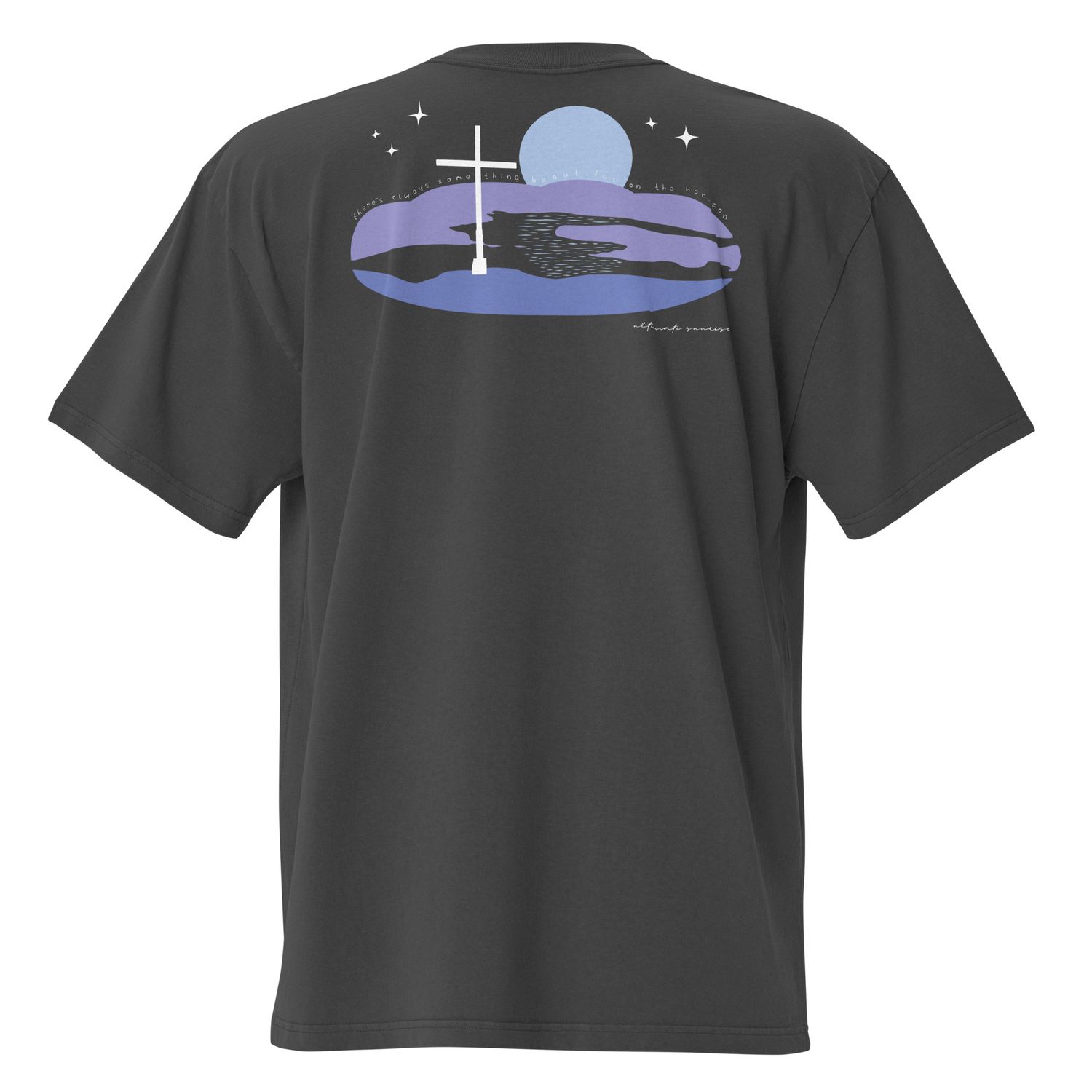 There's Always Something Beautiful on the Horizon | Oversized Tee Dark