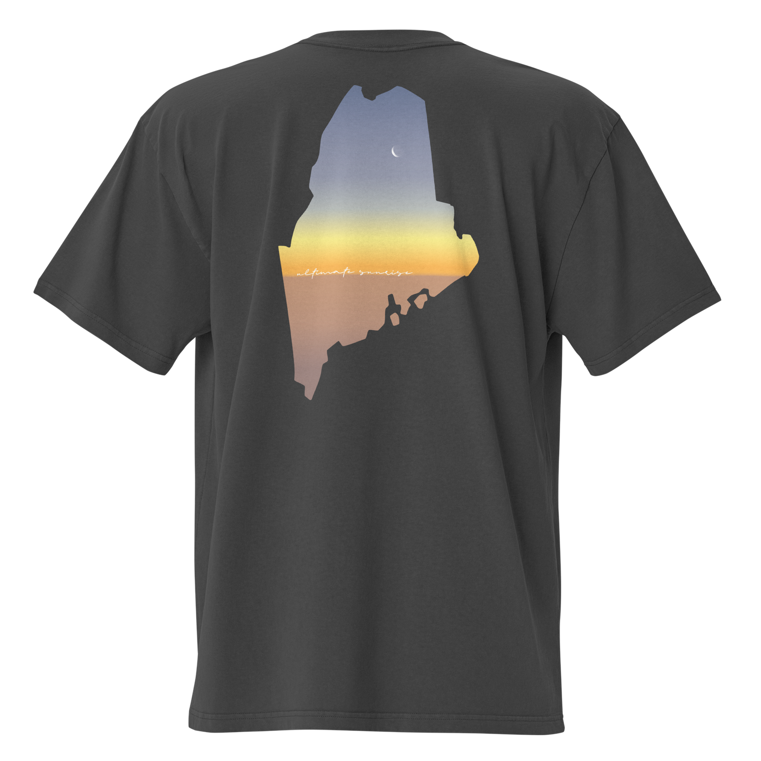 Maine Sunset | Oversized Tee Dark